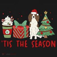 English Springer Spaniel Christmas Tis The Season Holiday Baby Bodysuit thumb 2
