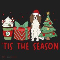 English Springer Spaniel Christmas Tis The Season Holiday Hat thumb 2