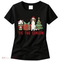 English Springer Spaniel Christmas Tis The Season Holiday Women's T-Shirt thumb 0