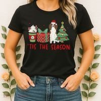 English Springer Spaniel Christmas Tis The Season Holiday Women's T-Shirt thumb 2