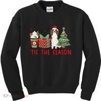 English Springer Spaniel Christmas Tis The Season Holiday Kids Sweatshirt thumb 0