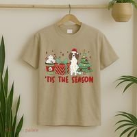 English Springer Spaniel Christmas Tis The Season Holiday T-Shirt thumb 2