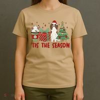 English Springer Spaniel Christmas Tis The Season Holiday T-Shirt thumb 4
