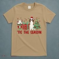 English Springer Spaniel Christmas Tis The Season Holiday T-Shirt thumb 5