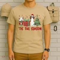 English Springer Spaniel Christmas Tis The Season Holiday T-Shirt thumb 6