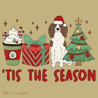 English Springer Spaniel Christmas Tis The Season Holiday Kids T-Shirt thumb 2