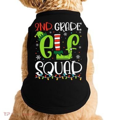 Elf Squad Second Grade Teacher Christmas 2nd Grade Teacher Doggie Tank