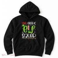 Elf Squad Second Grade Teacher Christmas 2nd Grade Teacher Hoodie thumb 0