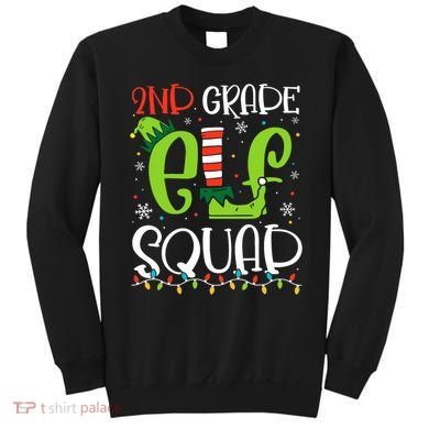 Elf Squad Second Grade Teacher Christmas 2nd Grade Teacher Sweatshirt