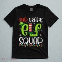 Elf Squad Second Grade Teacher Christmas 2nd Grade Teacher T-Shirt thumb 5