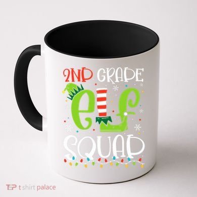 Elf Squad Second Grade Teacher Christmas 2nd Grade Teacher Coffee Mug