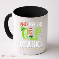 Elf Squad Second Grade Teacher Christmas 2nd Grade Teacher Coffee Mug thumb 0