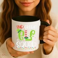 Elf Squad Second Grade Teacher Christmas 2nd Grade Teacher Coffee Mug thumb 3