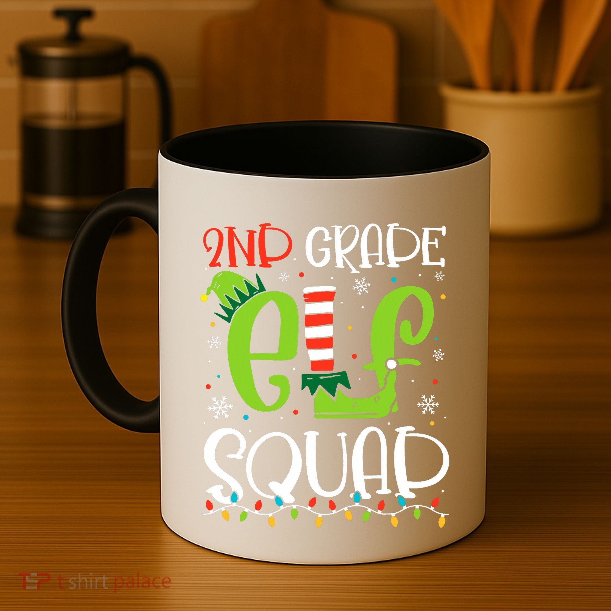 Elf Squad Second Grade Teacher Christmas 2nd Grade Teacher Coffee Mug