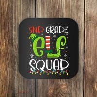 Elf Squad Second Grade Teacher Christmas 2nd Grade Teacher Coaster thumb 0