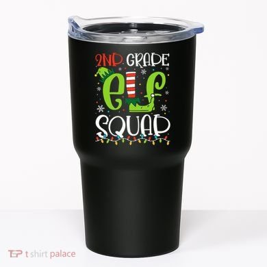 Elf Squad Second Grade Teacher Christmas 2nd Grade Teacher Tumbler