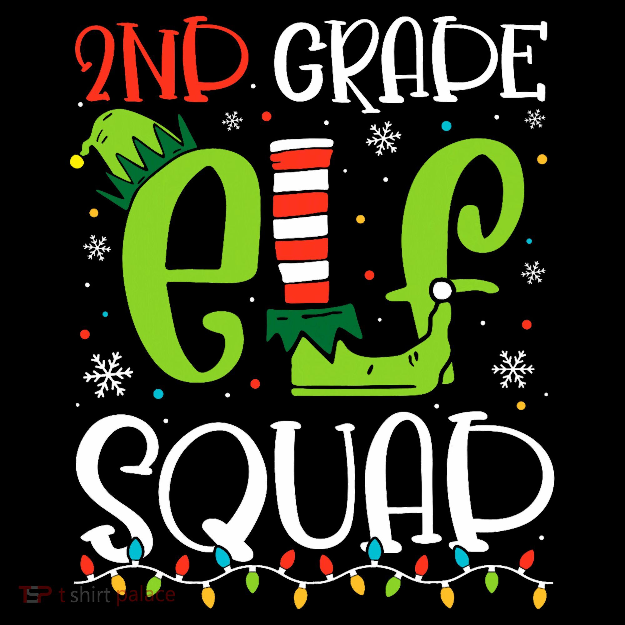 Elf Squad Second Grade Teacher Christmas 2nd Grade Teacher Baby Bodysuit