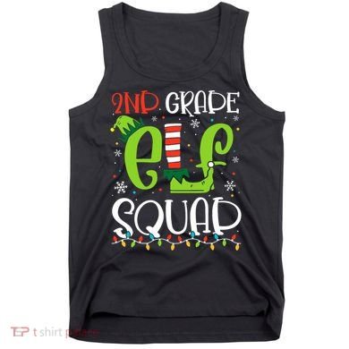 Elf Squad Second Grade Teacher Christmas 2nd Grade Teacher Tank Top