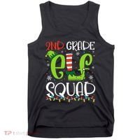 Elf Squad Second Grade Teacher Christmas 2nd Grade Teacher Tank Top thumb 0