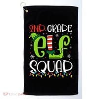 Elf Squad Second Grade Teacher Christmas 2nd Grade Teacher Golf Towel thumb 0