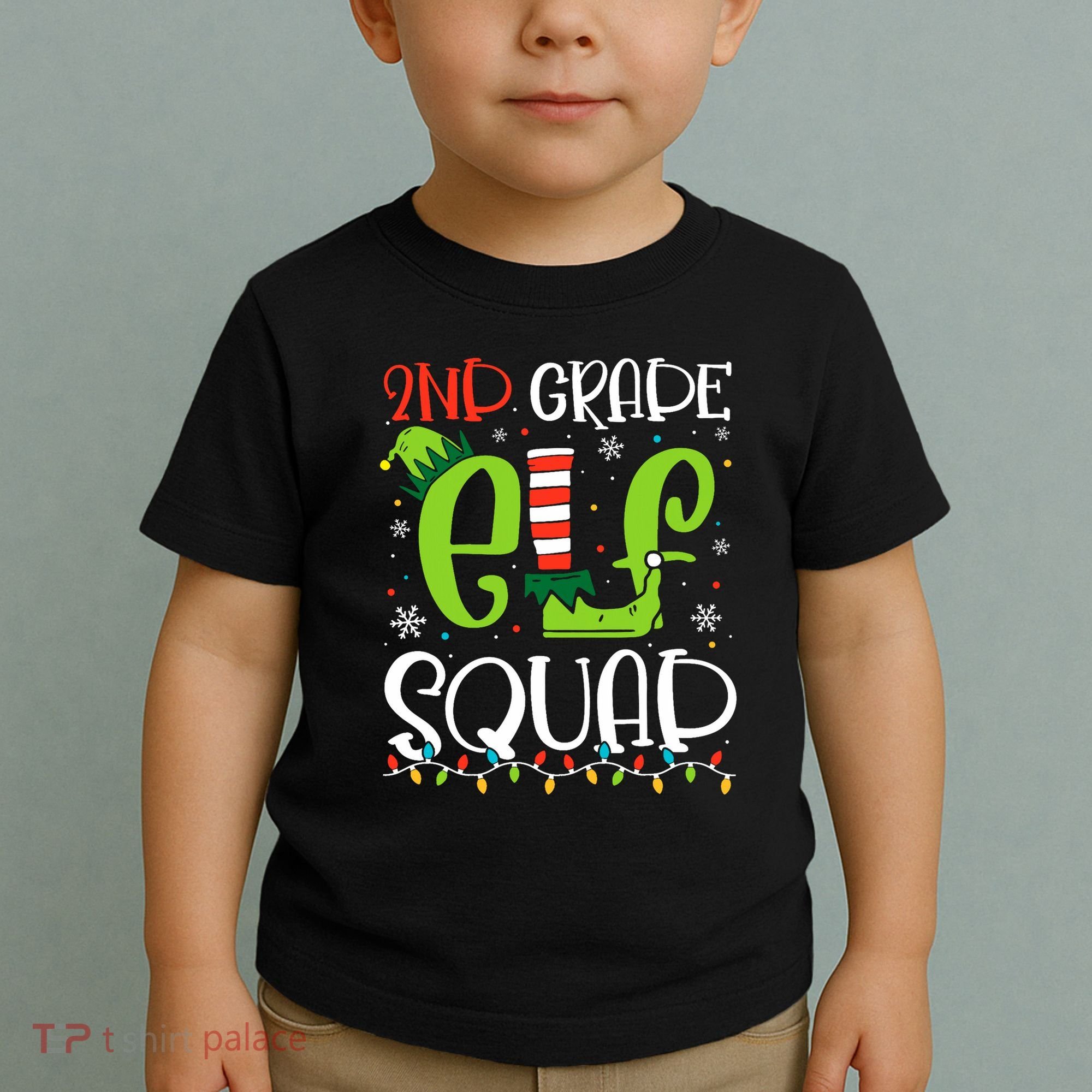Elf Squad Second Grade Teacher Christmas 2nd Grade Teacher Toddler T-Shirt