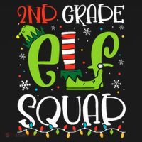 Elf Squad Second Grade Teacher Christmas 2nd Grade Teacher Visor thumb 3
