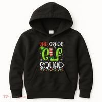 Elf Squad Second Grade Teacher Christmas 2nd Grade Teacher Kids Hoodie thumb 0