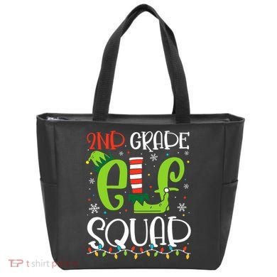 Elf Squad Second Grade Teacher Christmas 2nd Grade Teacher Tote Bag