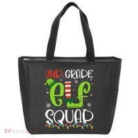 Elf Squad Second Grade Teacher Christmas 2nd Grade Teacher Tote Bag thumb 0