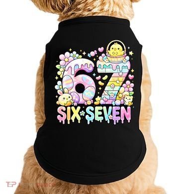 Easter Six Seven 67 Meme Cute 6-7 Funny Doggie Tank