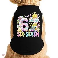 Easter Six Seven 67 Meme Cute 6-7 Funny Doggie Tank thumb 0
