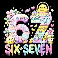 Easter Six Seven 67 Meme Cute 6-7 Funny Doggie Tank thumb 4