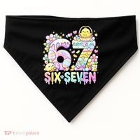 Easter Six Seven 67 Meme Cute 6-7 Funny USA-Made Doggie Bandana thumb 0