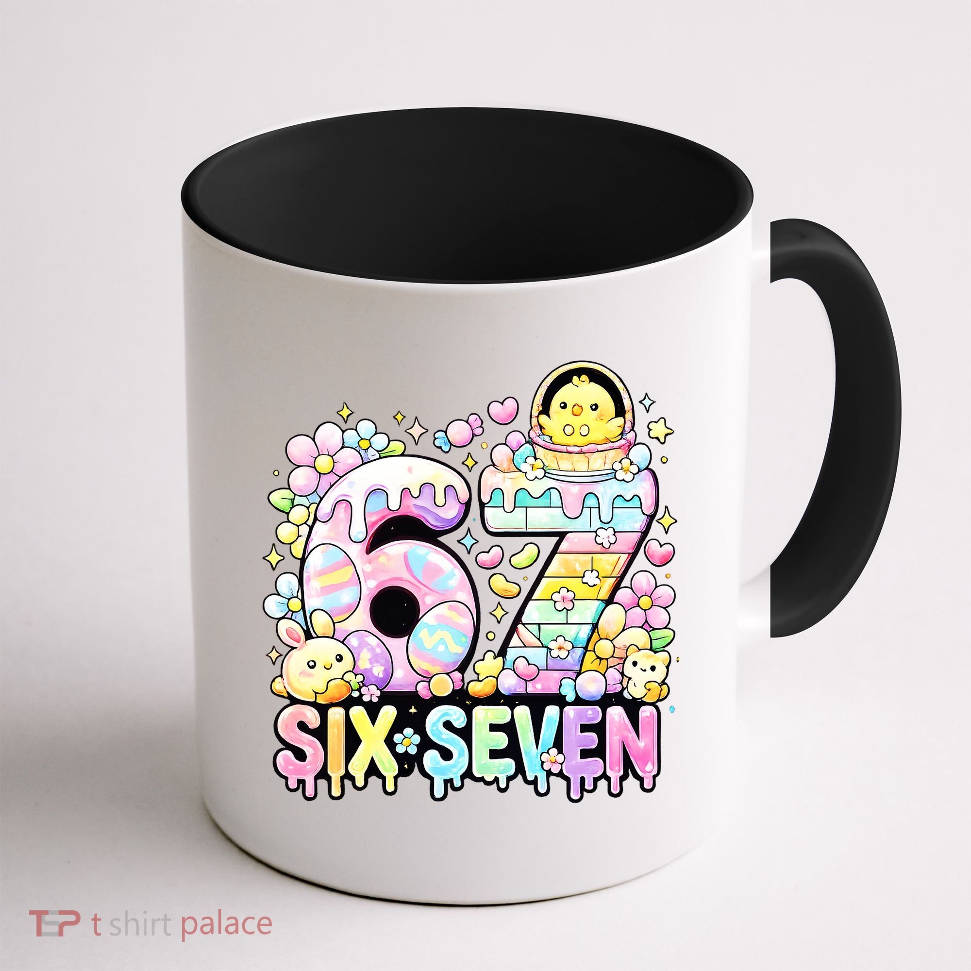 Easter Six Seven 67 Meme Cute 6-7 Funny Coffee Mug