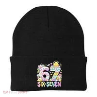 Easter Six Seven 67 Meme Cute 6-7 Funny Beanie thumb 0