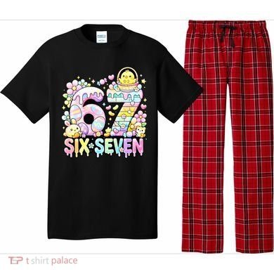 Easter Six Seven 67 Meme Cute 6-7 Funny Pajama Set