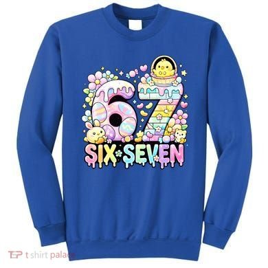 Easter Six Seven 67 Meme Cute 6-7 Funny Sweatshirt