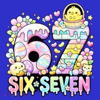 Easter Six Seven 67 Meme Cute 6-7 Funny Mousepad thumb 1