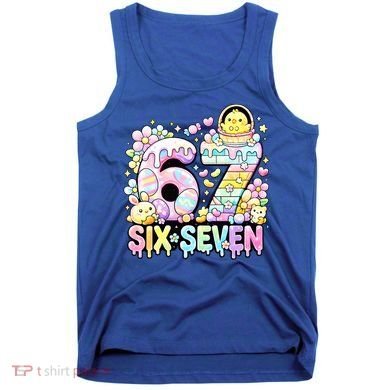 Easter Six Seven 67 Meme Cute 6-7 Funny Tank Top
