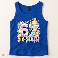 Easter Six Seven 67 Meme Cute 6-7 Funny Tank Top thumb 2