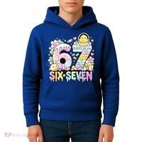 Easter Six Seven 67 Meme Cute 6-7 Funny Kids Hoodie thumb 4