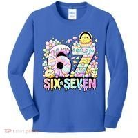 Easter Six Seven 67 Meme Cute 6-7 Funny Kids Long Sleeve Shirt thumb 0