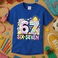 Easter Six Seven 67 Meme Cute 6-7 Funny Kids T-Shirt thumb 3