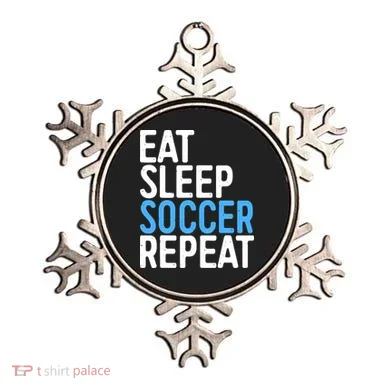 Eat Sleep Soccer Repeat Ornament