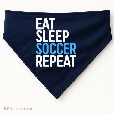 Eat Sleep Soccer Repeat USA-Made Doggie Bandana