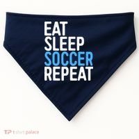 Eat Sleep Soccer Repeat USA-Made Doggie Bandana thumb 0