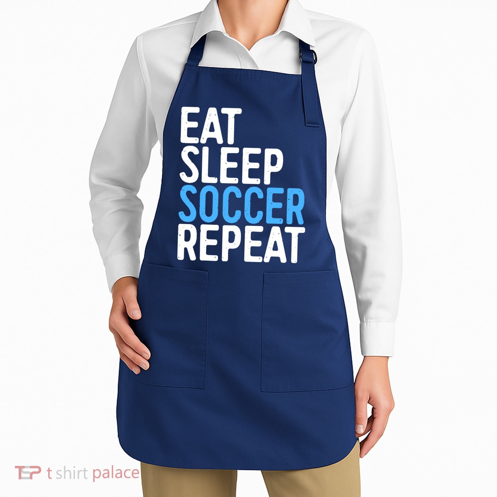 Eat Sleep Soccer Repeat Apron