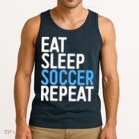 Eat Sleep Soccer Repeat Tank Top thumb 3