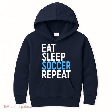Eat Sleep Soccer Repeat Kids Hoodie