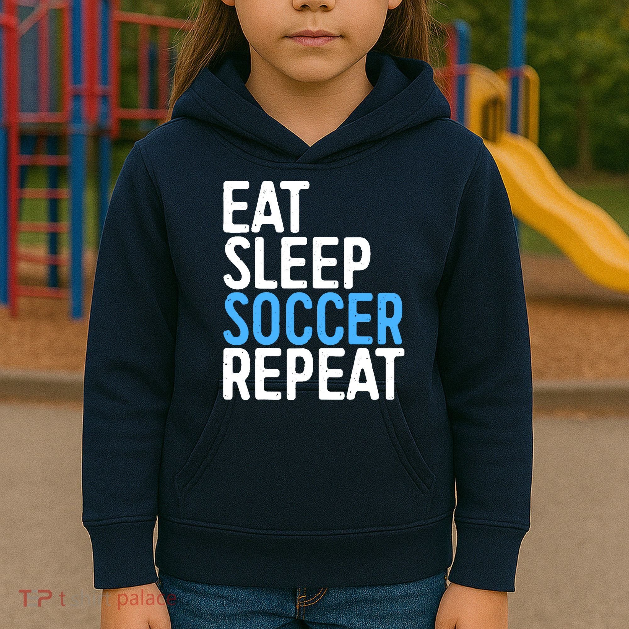 Eat Sleep Soccer Repeat Kids Hoodie